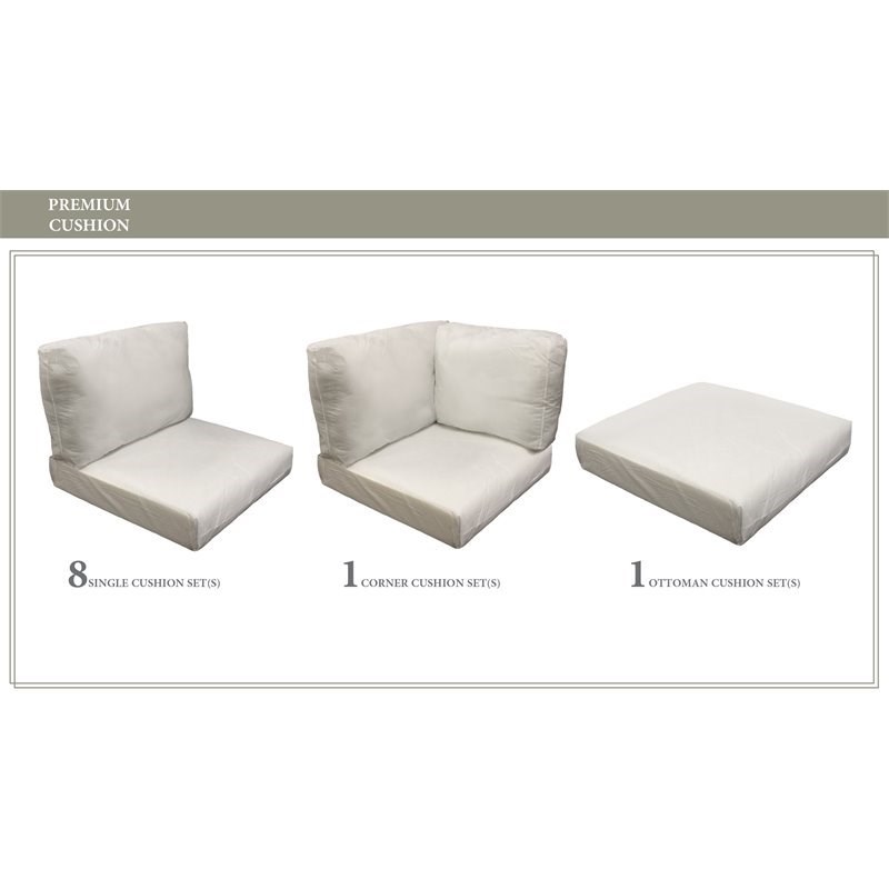 TK Classics High Back Cushion Set for COAST-12b