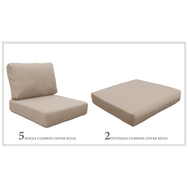 High Back Cushion Set for FAIRMONT-08c in Wheat