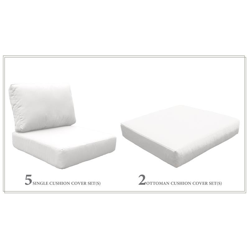 High Back Cushion Set for FAIRMONT-08c in Sail White