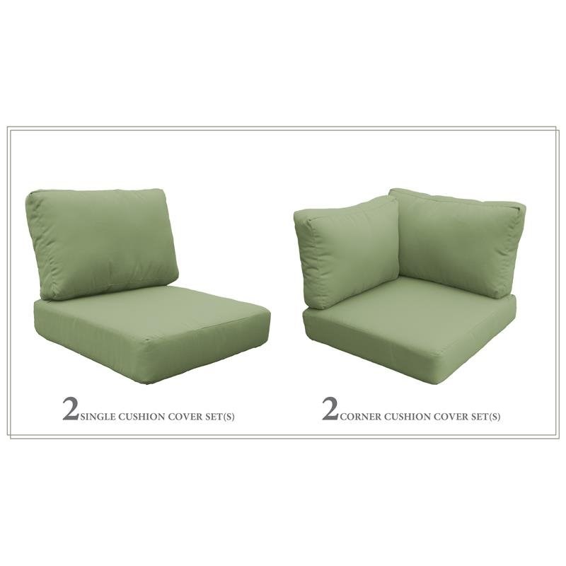 High Back Cushion Set for BARBADOS-06d in Cilantro