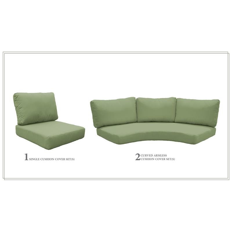 High Back Cushion Set for FAIRMONT-06a in Cilantro