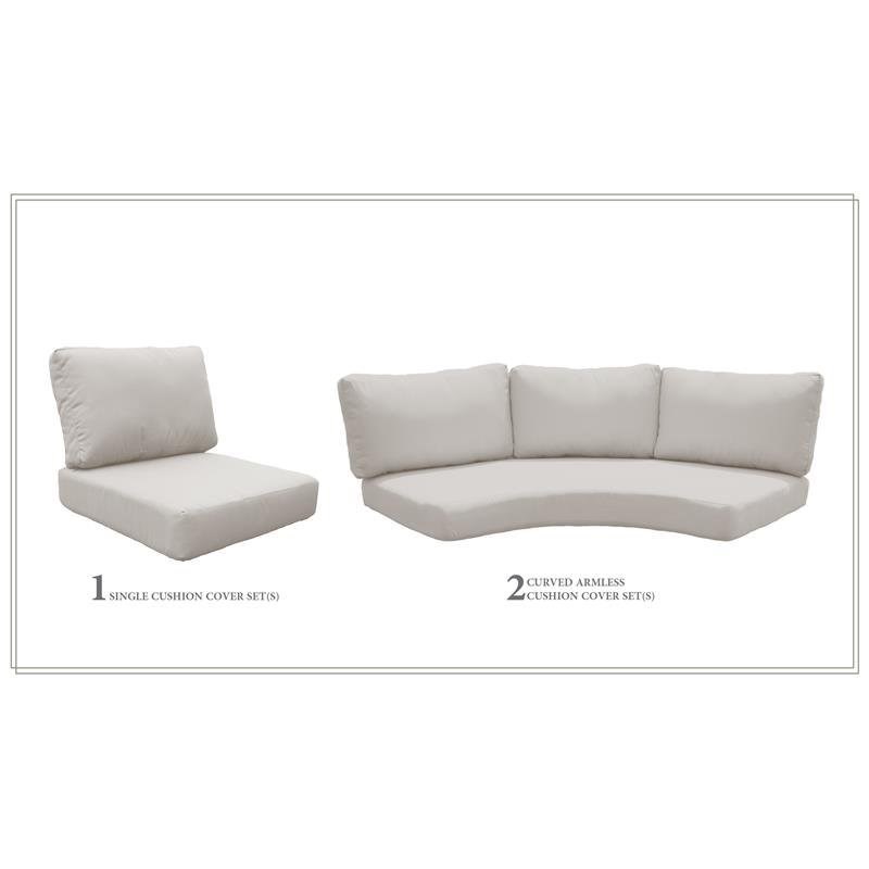 High Back Cushion Set for FAIRMONT-06h in Beige