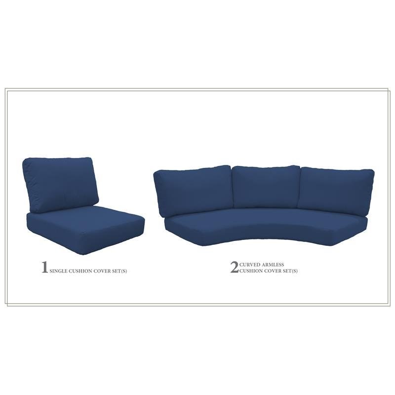 High Back Cushion Set for FAIRMONT-06o in Navy