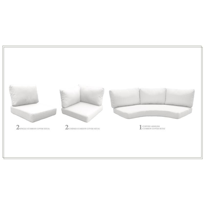 High Back Cushion Set for BARBADOS-06o in Sail White