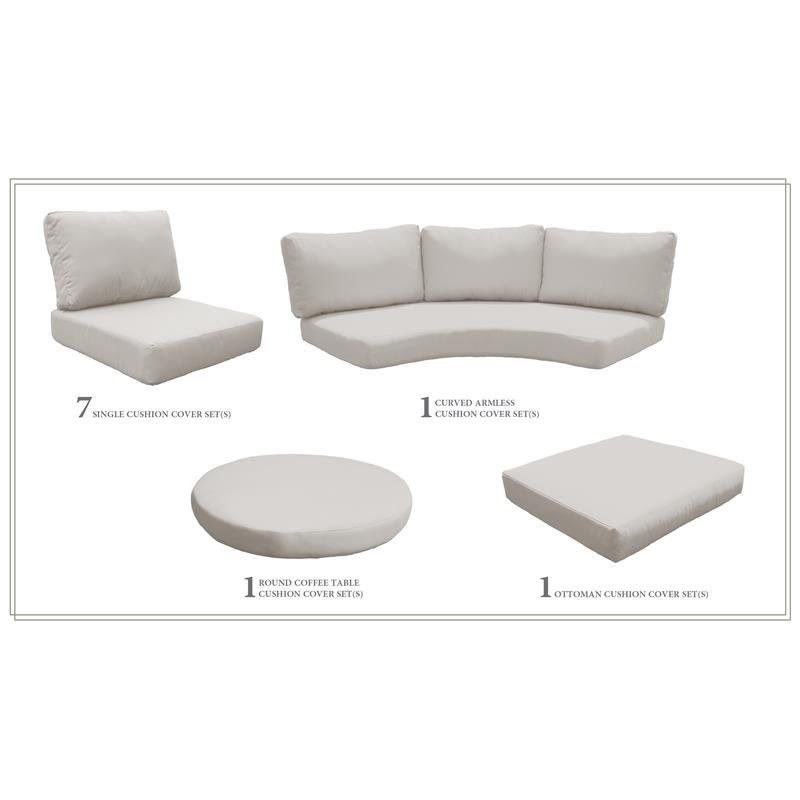 High Back Cushion Set for FAIRMONT-12a in Beige
