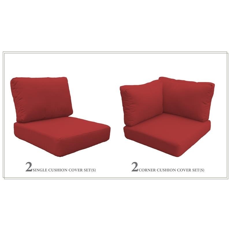 High Back Cushion Set for LAGUNA-07d in Terracotta