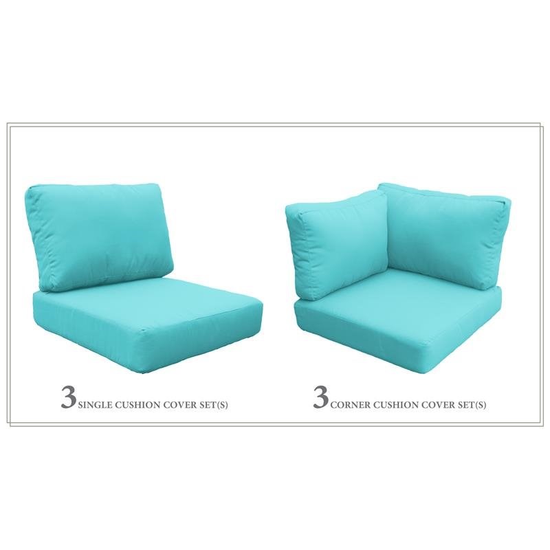 High Back Cushion Set for FLORENCE-07b in Aruba
