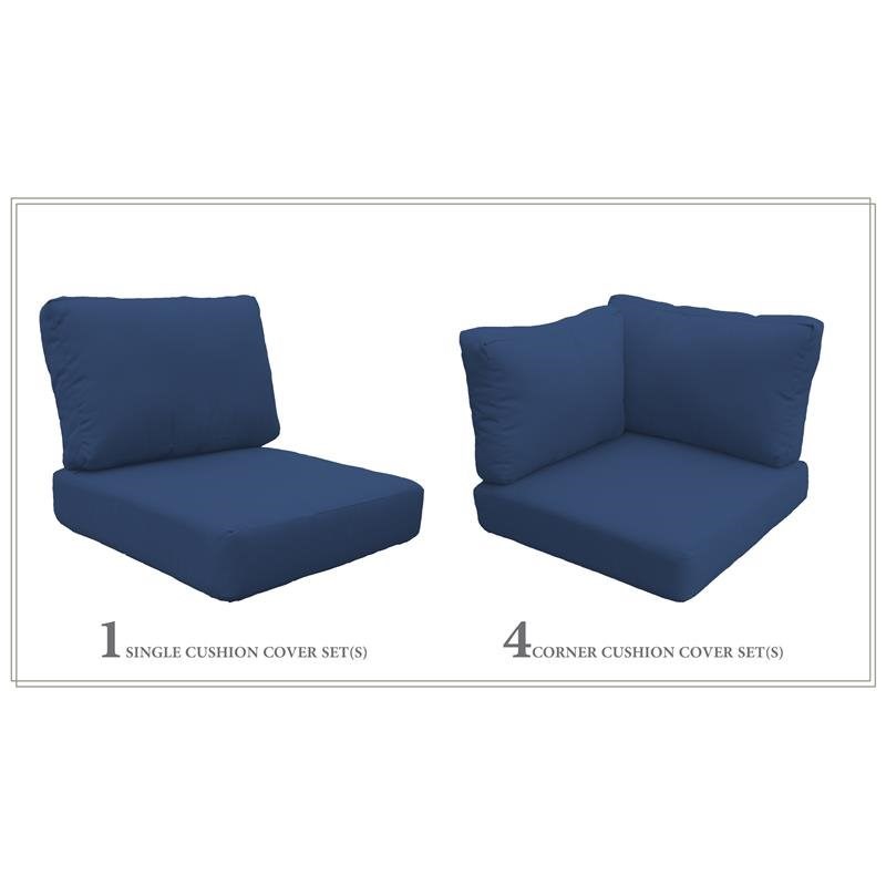 High Back Cushion Set for LAGUNA-05a in Navy