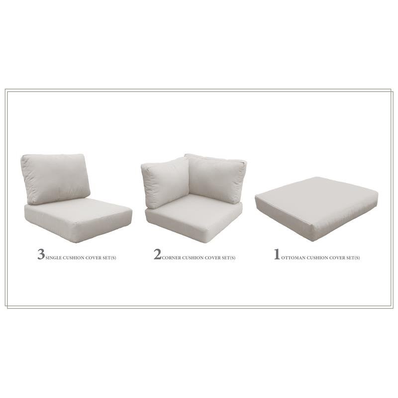 High Back Cushion Set for FLORENCE-08g in Beige