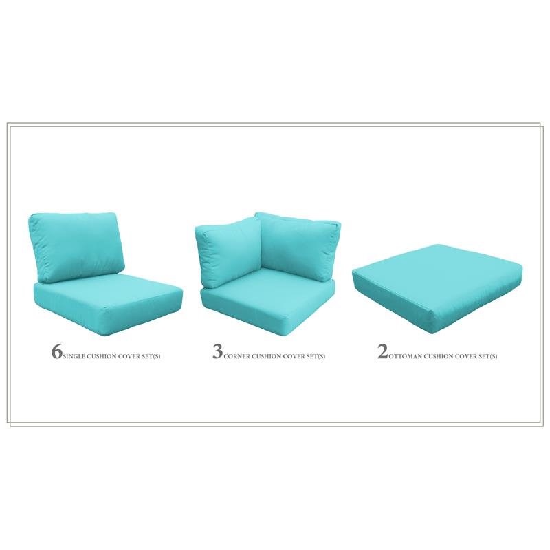 High Back Cushion Set for FLORENCE-13a in Aruba