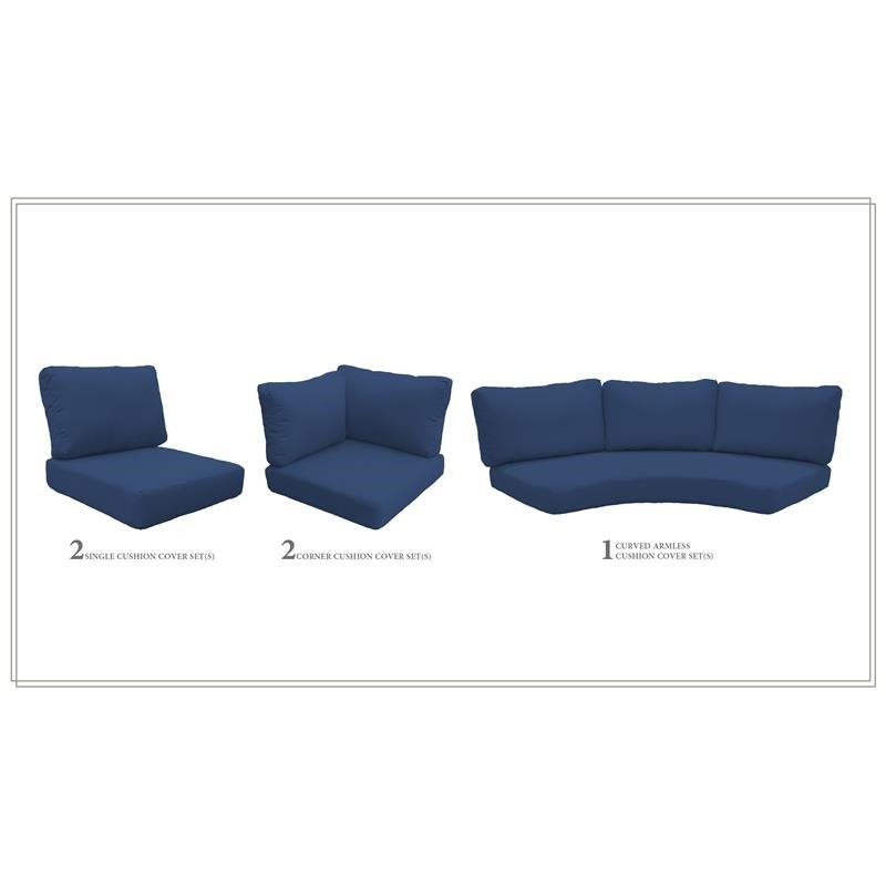 High Back Cushion Set for FLORENCE-06k in Navy