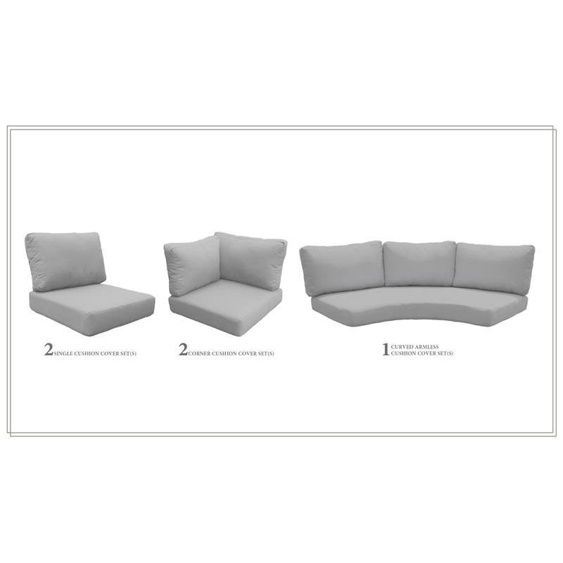 High Back Cushion Set for FLORENCE-06l in Grey