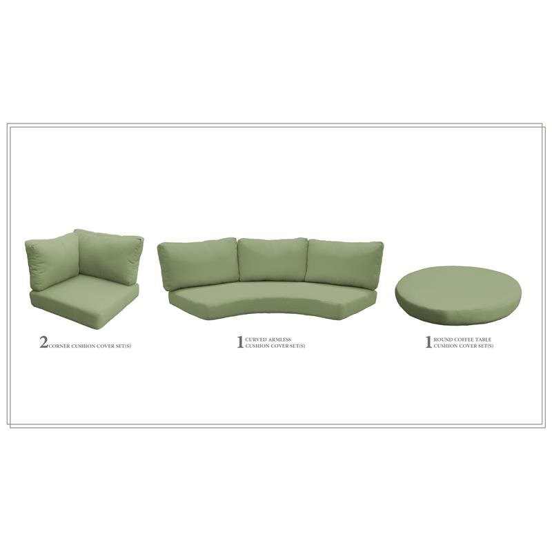 High Back Cushion Set for FLORENCE-04a in Cilantro