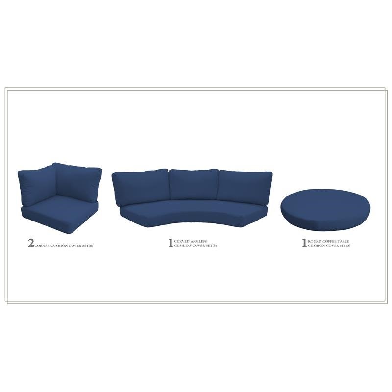 High Back Cushion Set for FLORENCE-04a in Navy