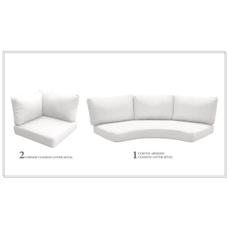 High Back Cushion Set for FLORENCE-04d in Sail White