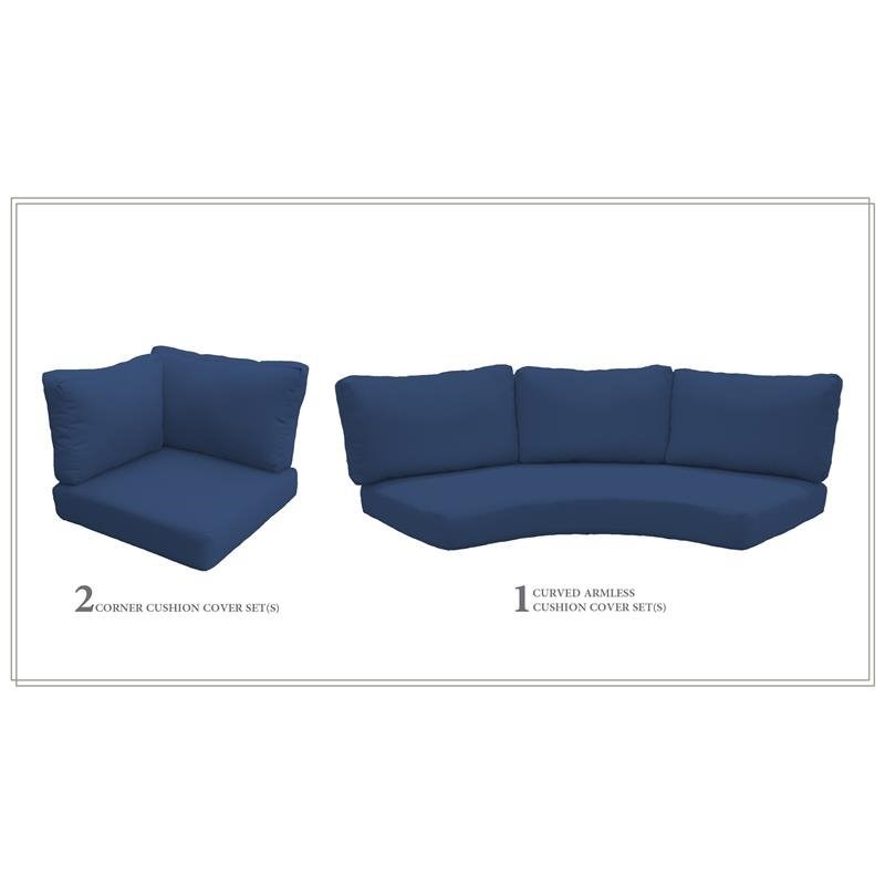High Back Cushion Set for FLORENCE-04h in Navy