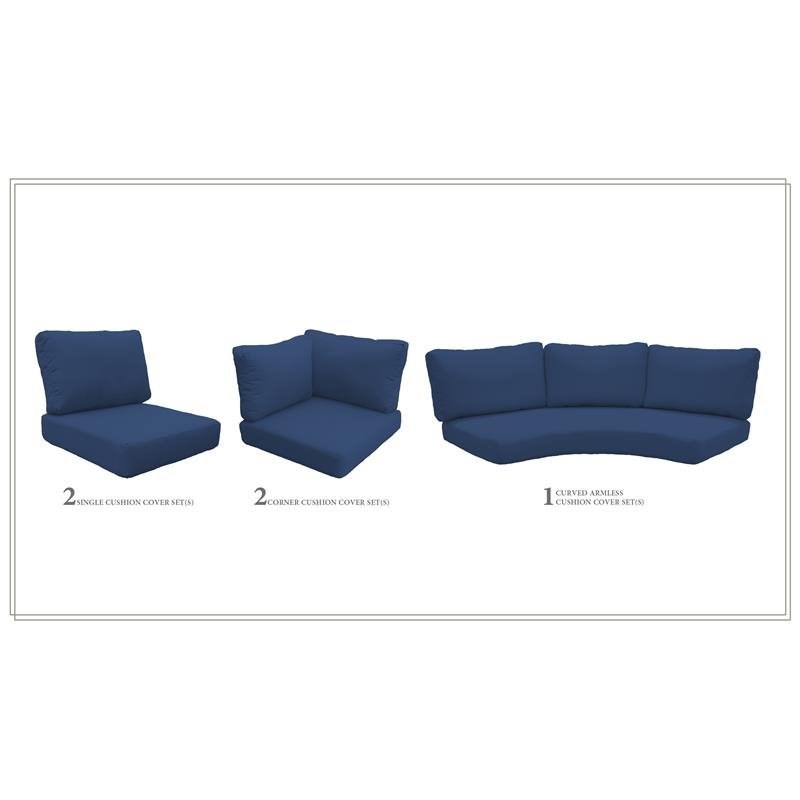 High Back Cushion Set for FLORENCE-06e in Navy