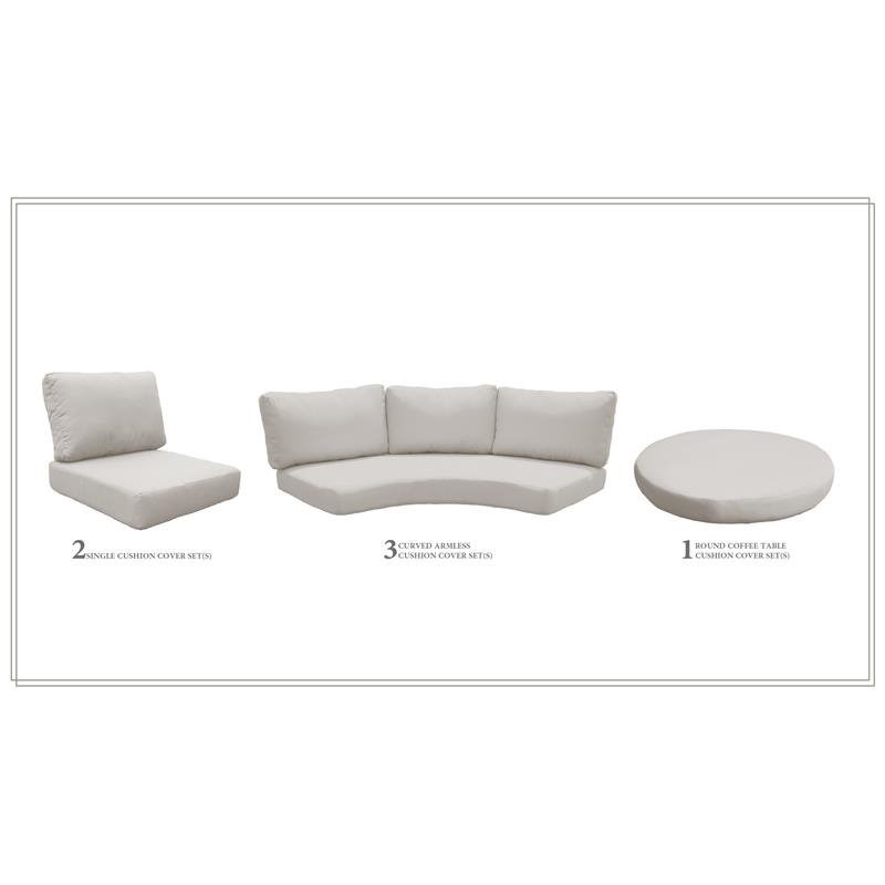 High Back Cushion Set for FLORENCE-08b in Beige