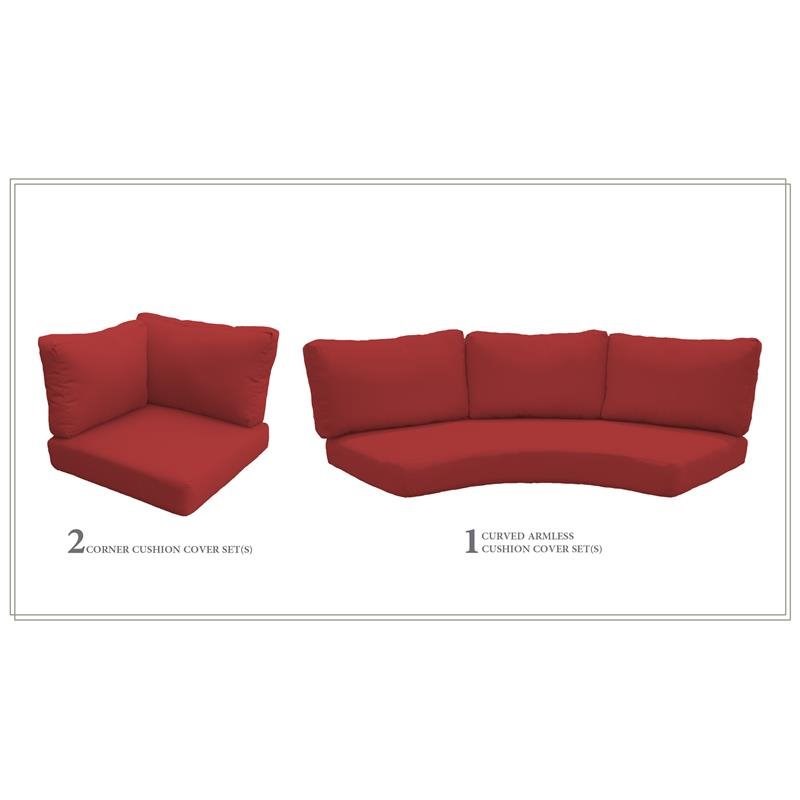 High Back Cushion Set for LAGUNA-04d in Terracotta