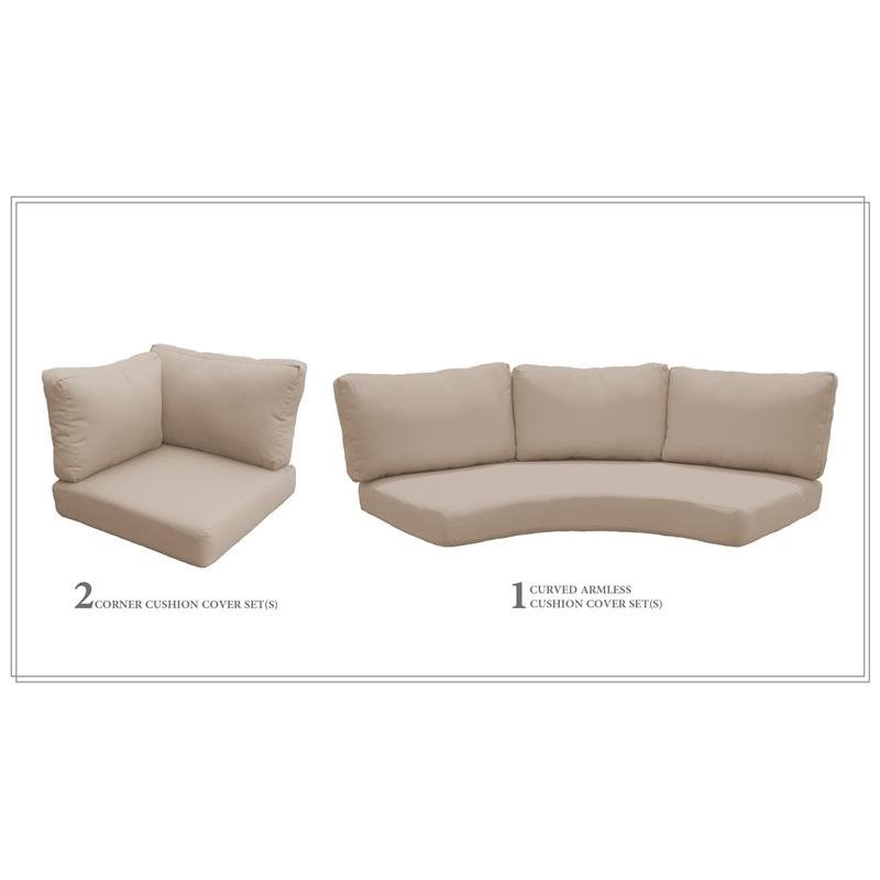 High Back Cushion Set for LAGUNA-04d in Wheat