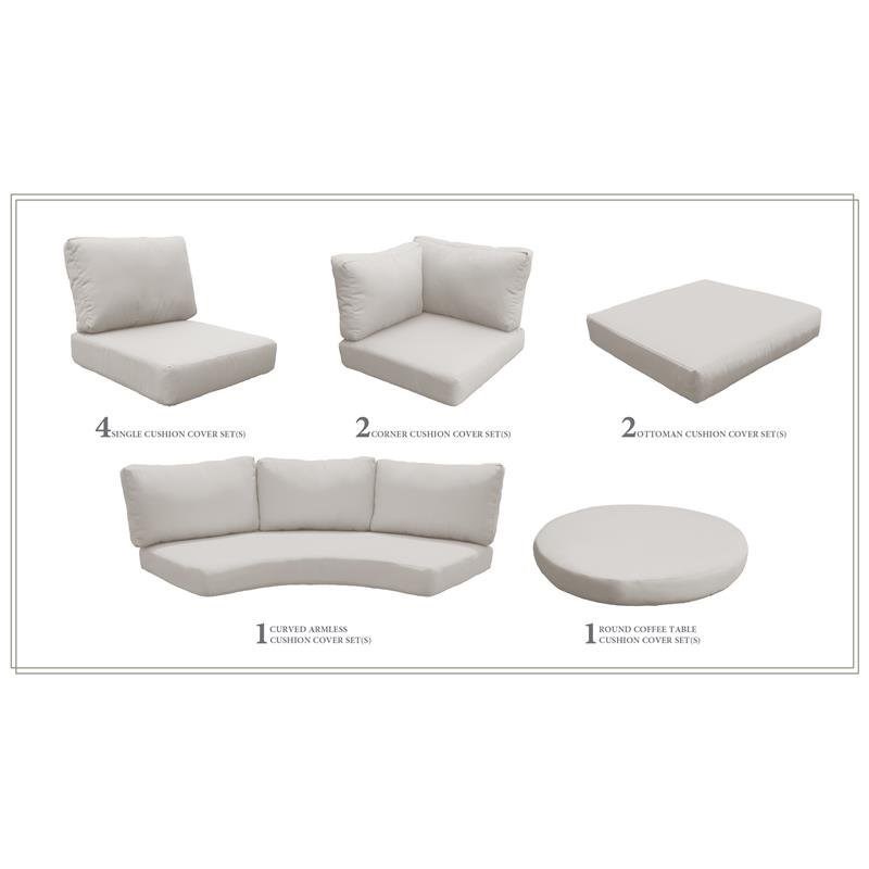 High Back Cushion Set for FLORENCE-11c in Beige