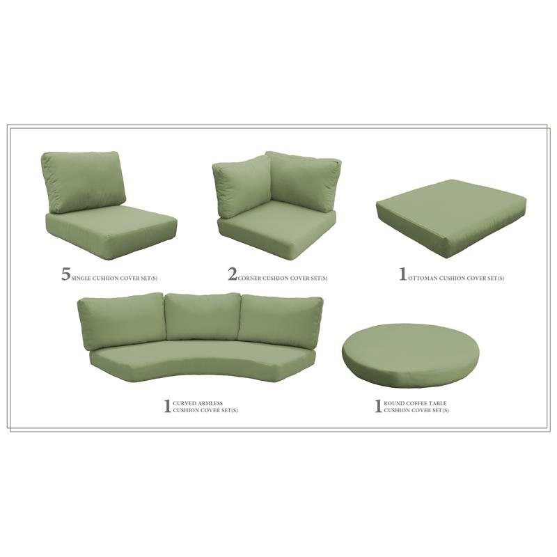 High Back Cushion Set for FLORENCE-12a in Cilantro