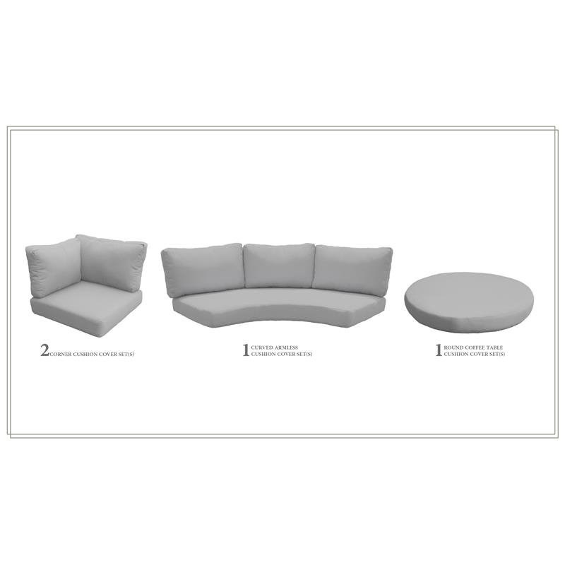 High Back Cushion Set for LAGUNA-04a in Grey