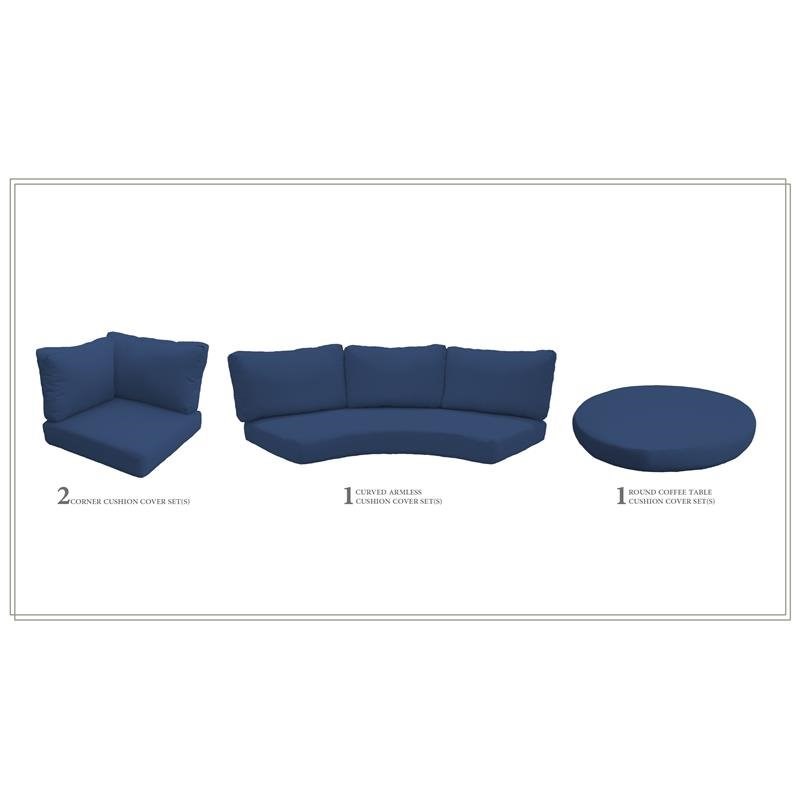 High Back Cushion Set for LAGUNA-04a in Navy