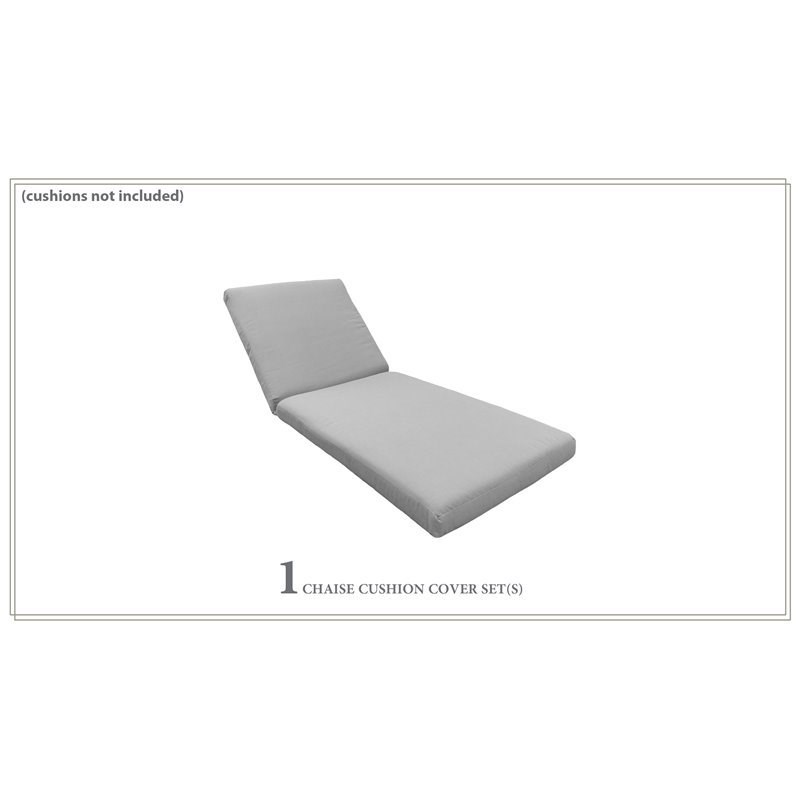 TK Classics Covers for Chaise Cushions 103CK in Grey