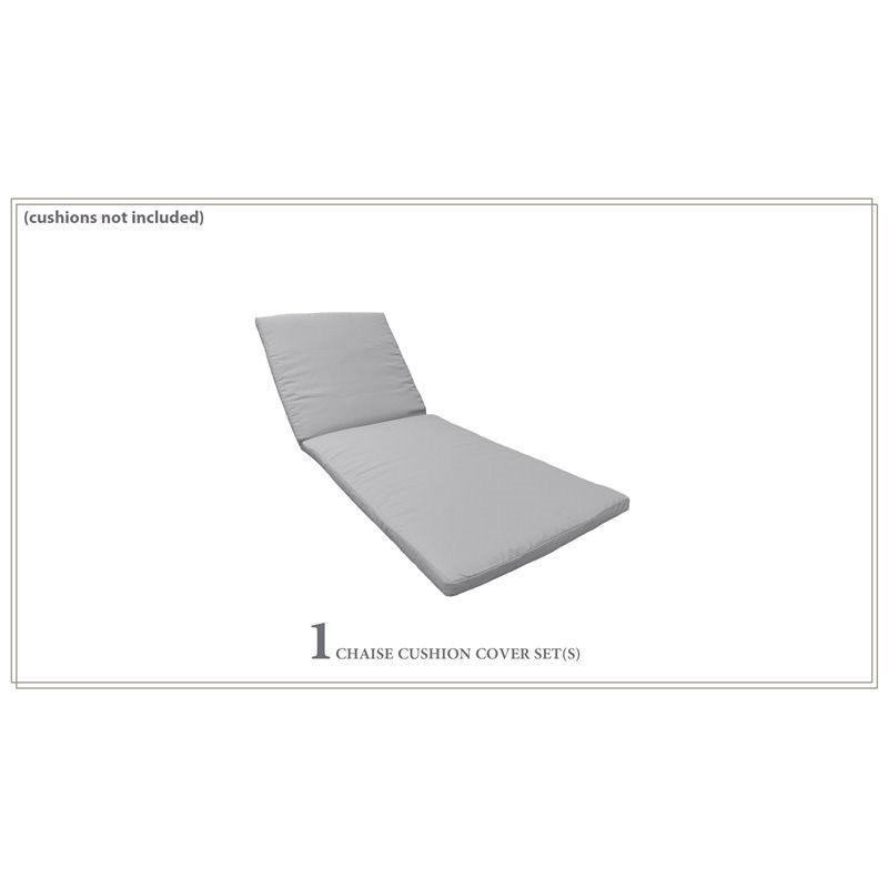 TK Classics Covers for Chaise Cushions 100CK in Grey