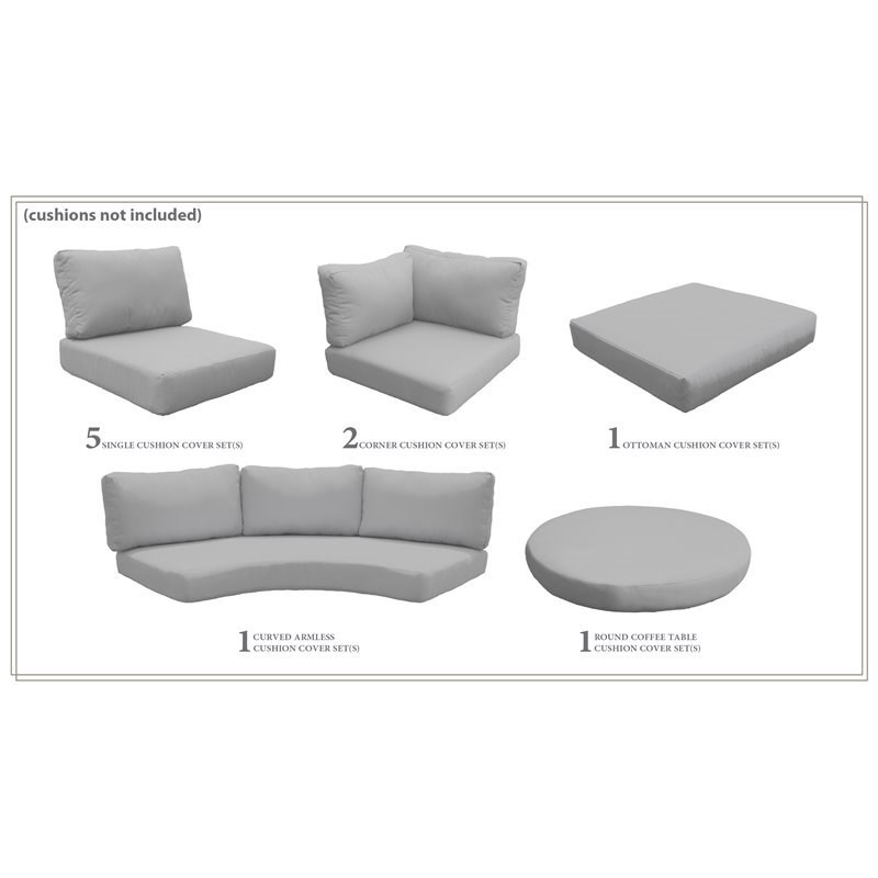 TK Classics Cover Set in Grey for BARBADOS-12a
