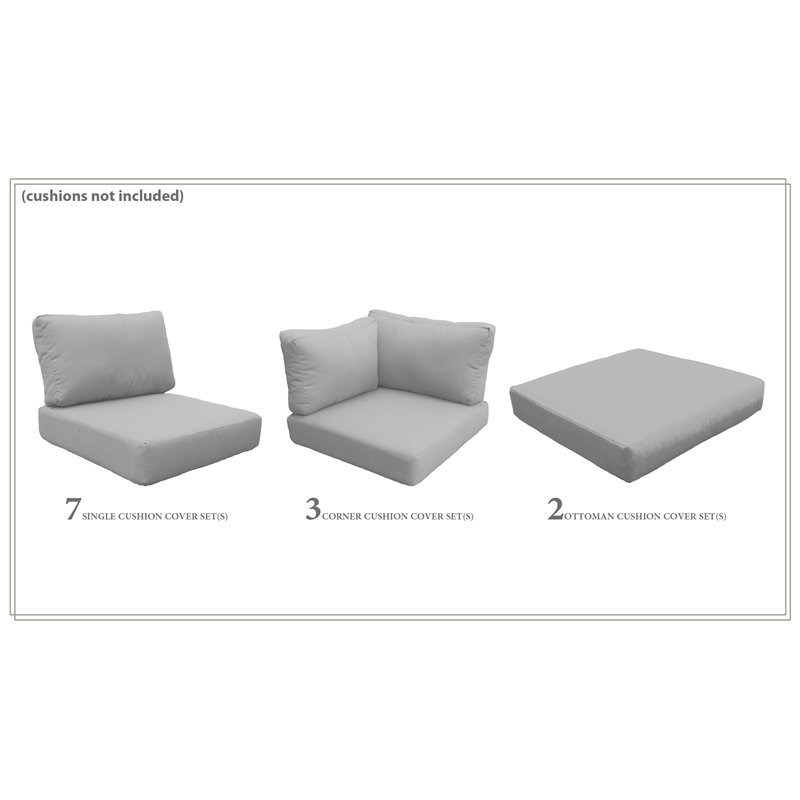 TK Classics Cover Set in Grey for BARBADOS-17a