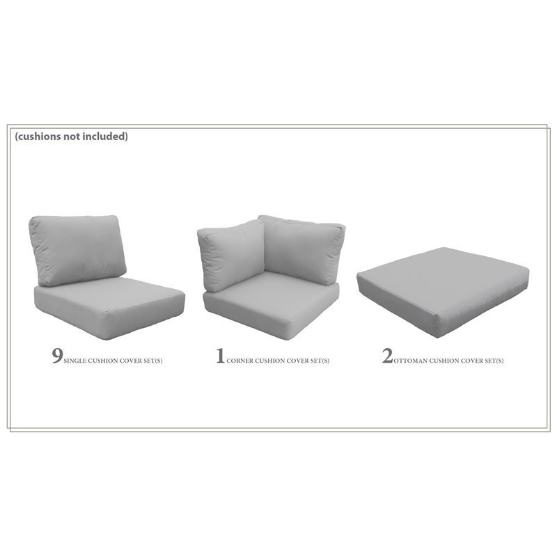 TK Classics Cover Set in Grey for FAIRMONT-17d
