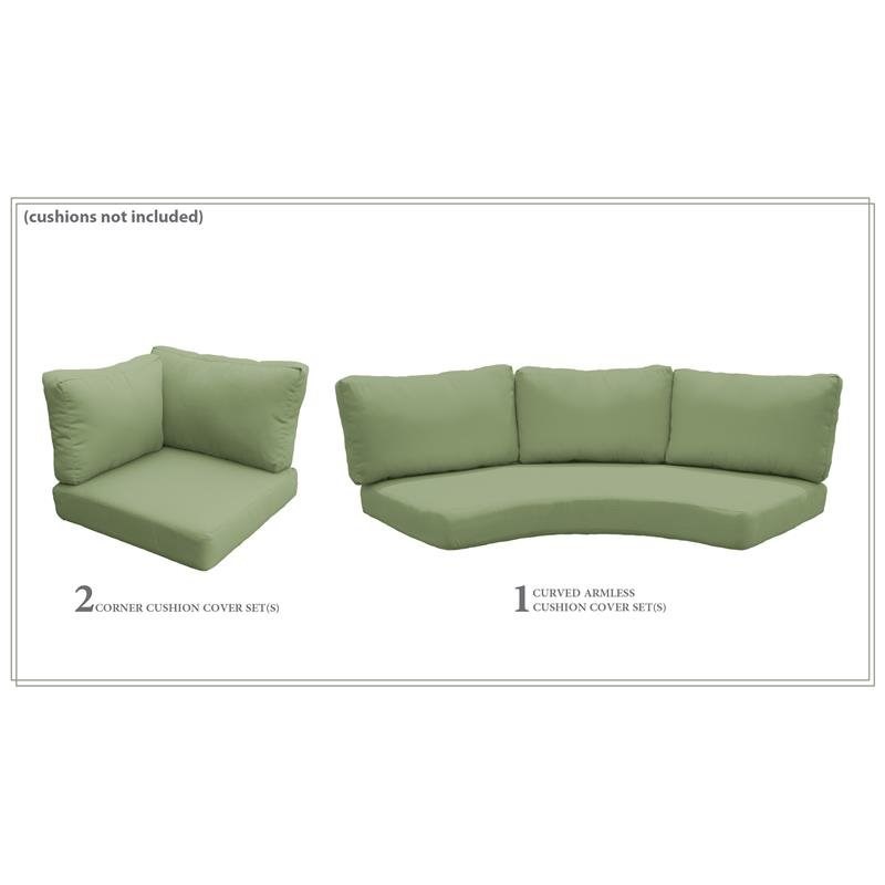 TK Classics High Back Cover Set in Cilantro for FLORENCE-04d