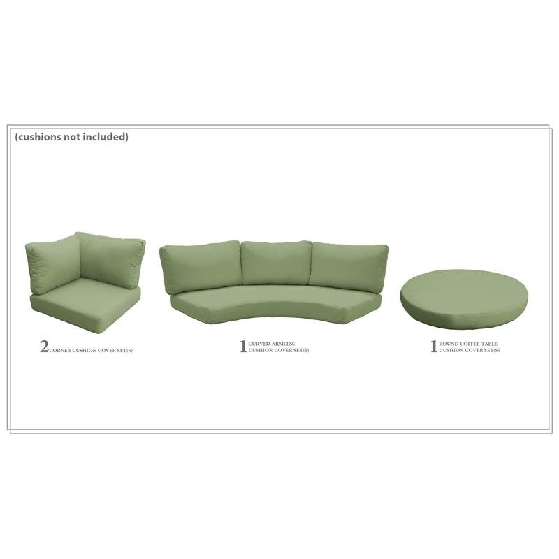 TK Classics High Back Cover Set in Cilantro for FLORENCE-04a
