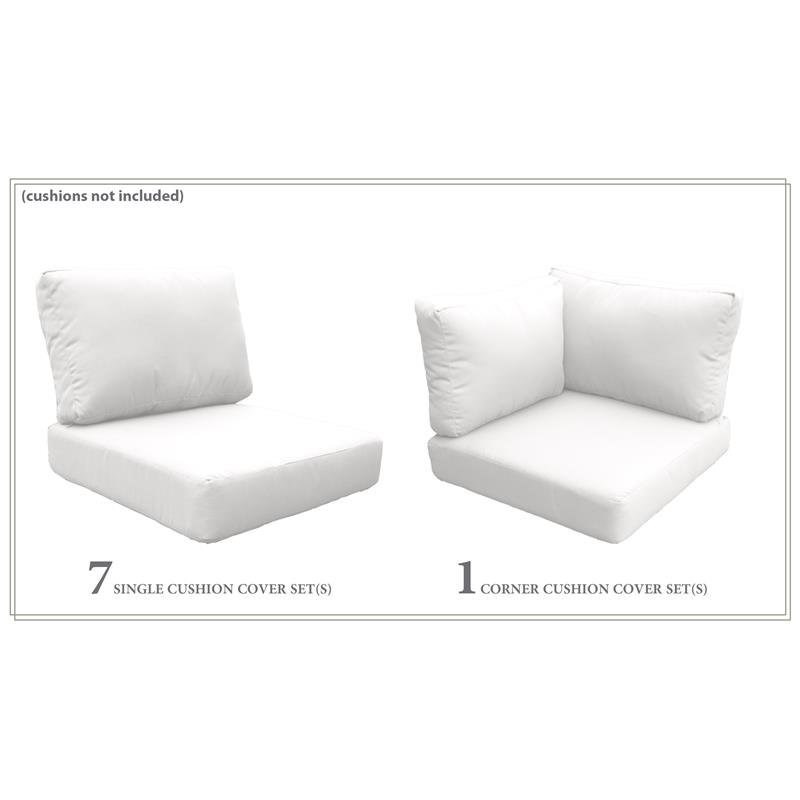 TK Classics High Back Cover Set in Sail White for FAIRMONT-11d