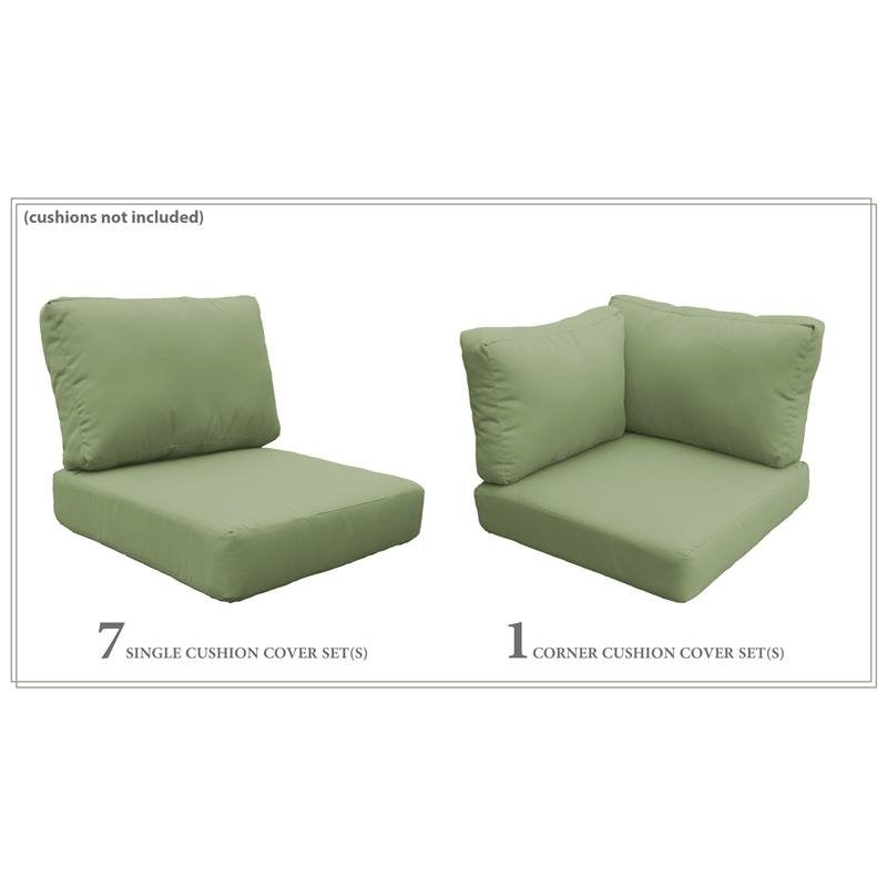 TK Classics High Back Cover Set in Cilantro for FLORENCE-11d