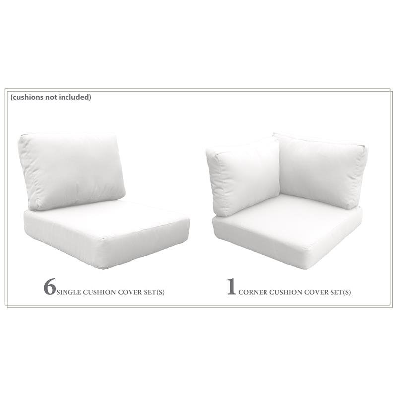 TK Classics High Back Cover Set in Sail White for MIAMI-08d