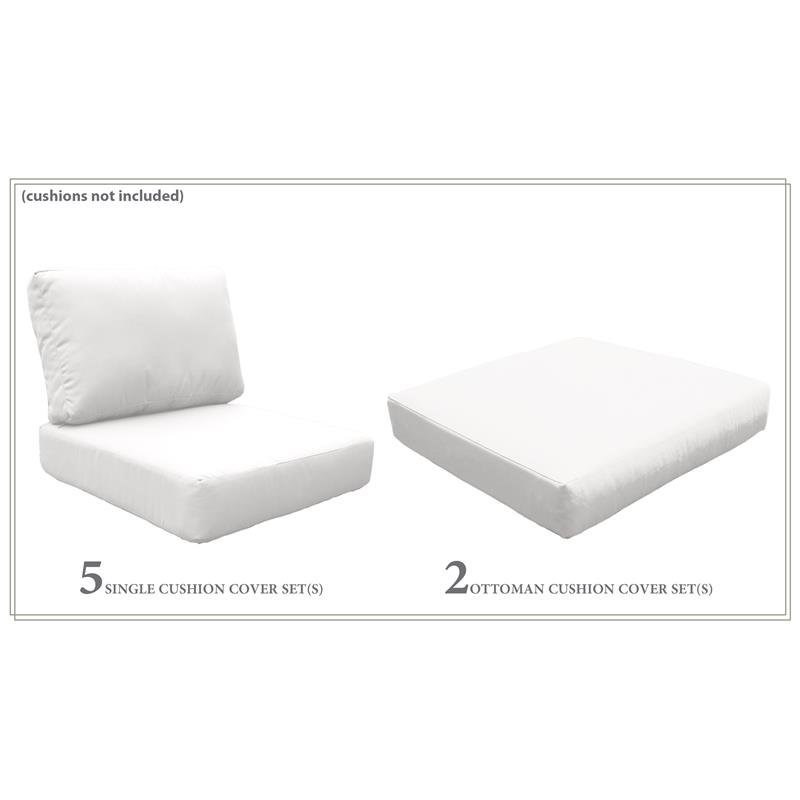 TK Classics High Back Cover Set in Sail White for MIAMI-08a