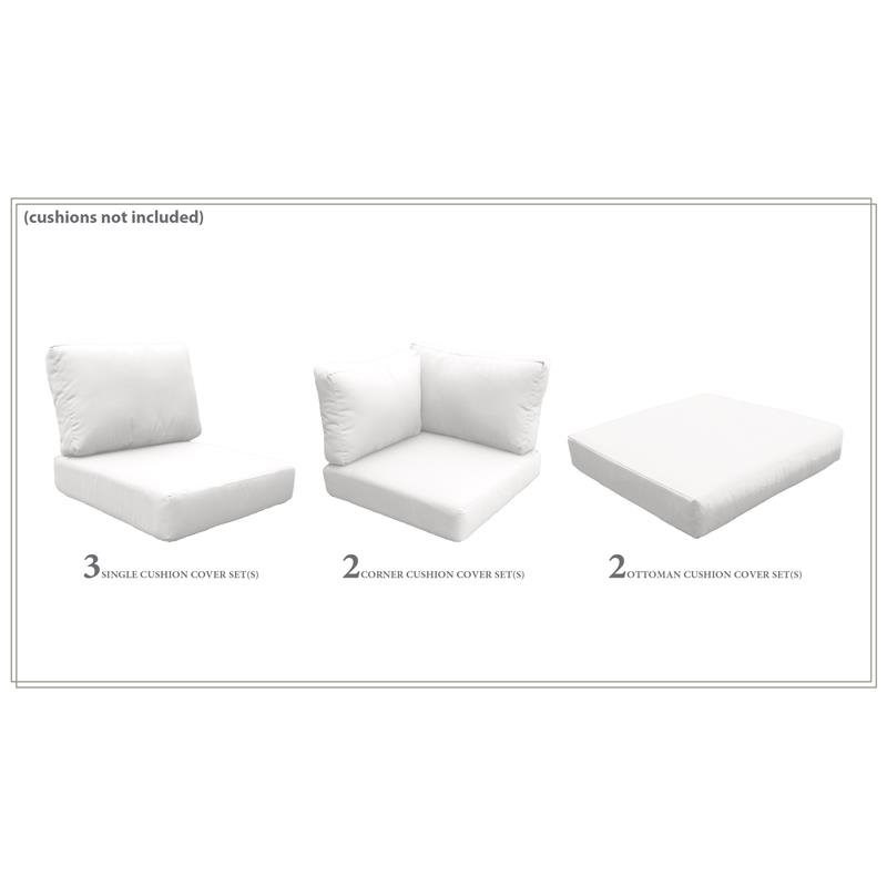 TK Classics High Back Cover Set in Sail White for VENICE-08h