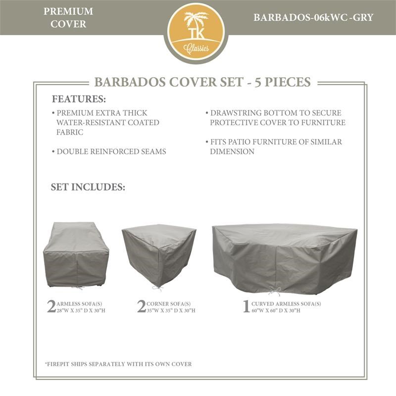 BARBADOS-06k Protective Cover Set in Grey