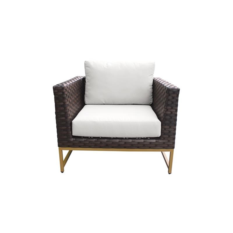 AMALFI 3 Piece Wicker Patio Furniture Set 03a in Gold and White