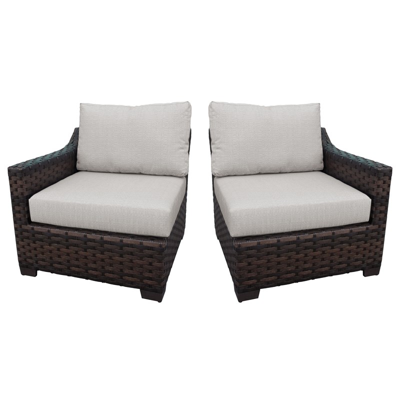 kathy ireland River Brook Left Arm Sofa and Right Arm Sofa in Ash