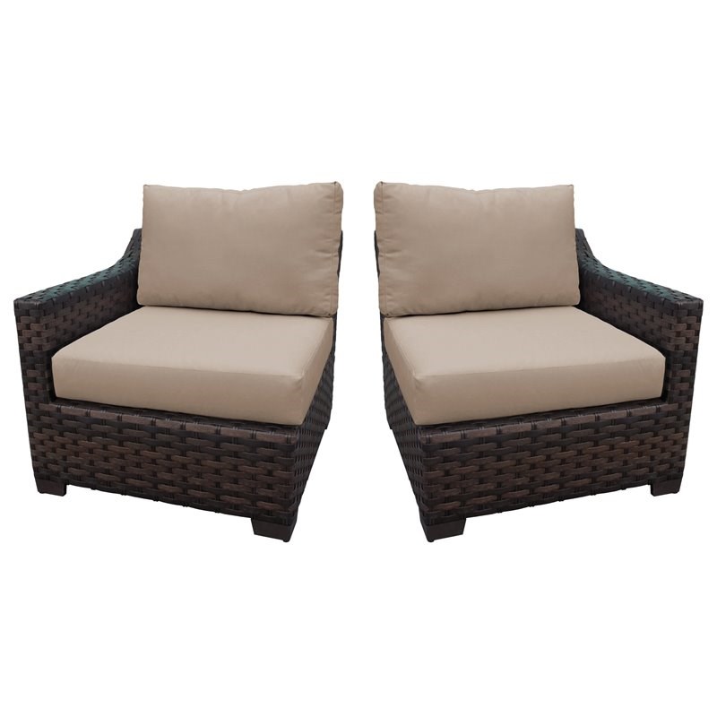 kathy ireland River Brook Left Arm Sofa and Right Arm Sofa in Wheat