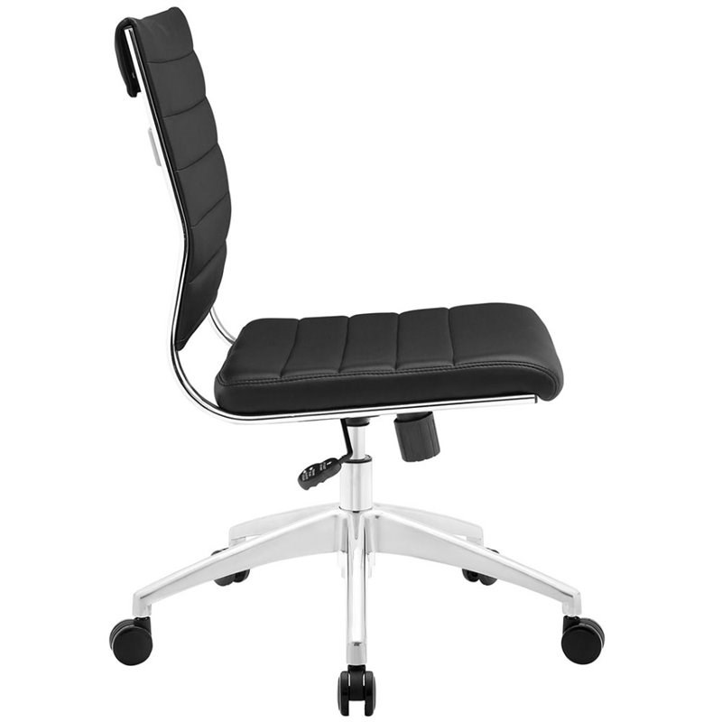 Modway Jive Armless Office Chair in Black | Homesquare