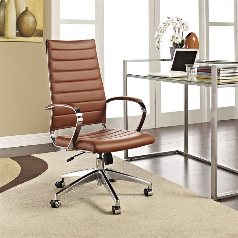 Modway Jive Modern High Back Office Chair in Terracotta 848387005733 