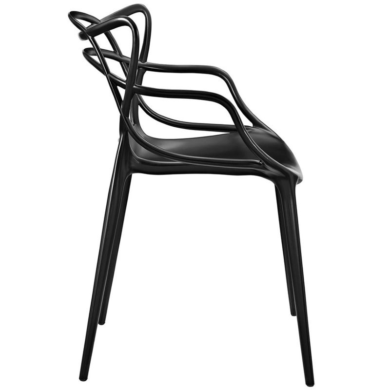 Modway Entangled Dining Arm Chair in Black