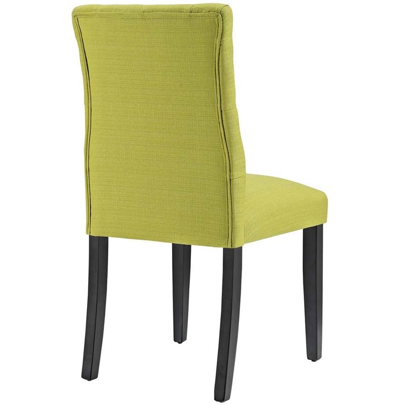 Modway Duchess Fabric Upholstered Dining Side Chair in Wheatgrass