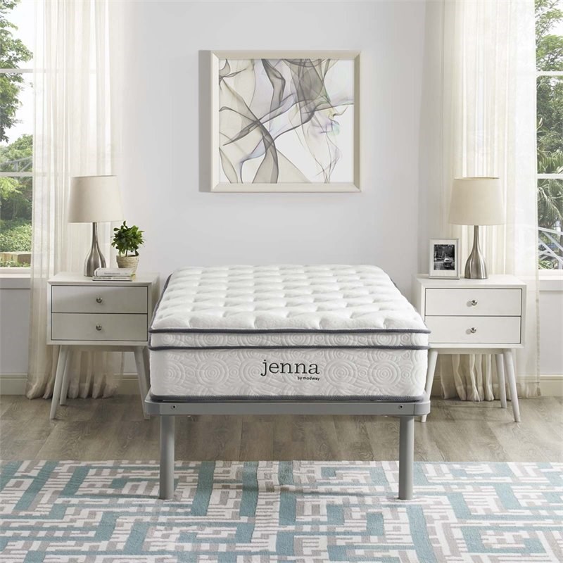 Modway Jenna 10" Twin Quilted Innerspring Mattress Homesquare