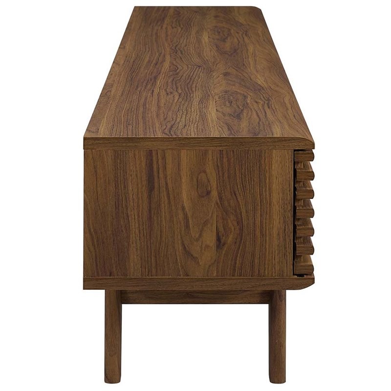 Modway Render 70"" Mid Century Modern TV Stand in Walnut | Homesquare